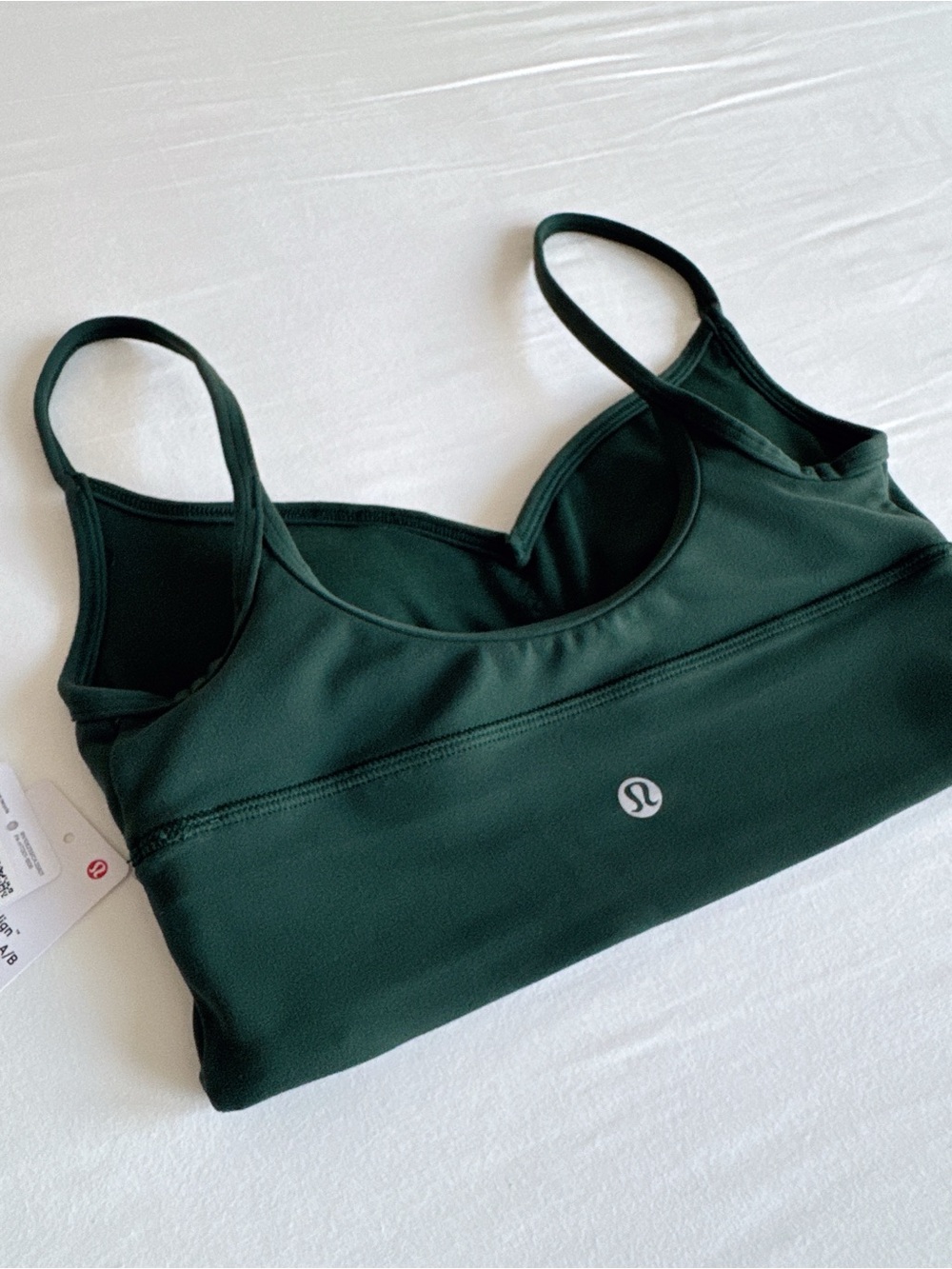 lululemon Align Sweetheart Bra Light Support A/B Cup Legacy Green Size 4